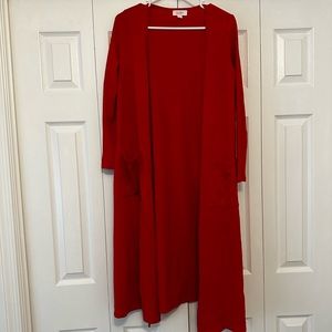 LulaRoe Red Cardigan